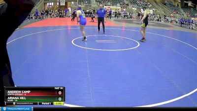 140 lbs Semis (4 Team) - Ariana Hill, Glide vs Andrew Camp, South Umpqua