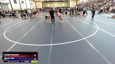 125 lbs 1st Place Match - Tyler Paulson, WI vs Brody Ray, MN