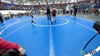 58 lbs Consi Of 8 #2 - Kye Parker, Weatherford Youth Wrestling vs Hudson Romine, D3 Wrestling Cluib