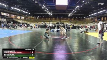 98 lbs Cons. Round 1 - Elijah Sosa, Bell Creek Academy vs Julius Wood, Zephyrhills Christian Academy