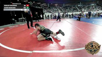 98 lbs Consi Of 16 #2 - Kinsler Branning, Shelton Wrestling Academy vs Jaxon Mancuso, Predator Wrestling