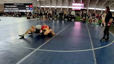 138 lbs Champ. Round 3 - Cole Schmidt, Windsor High School Wrestling vs Braxton Trimble, Utah