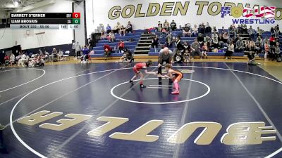 55-56 lbs Round 5 - Barrett Sterner, Slippery Rock Youth vs Liam Brosius, Silo