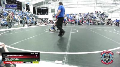 80-88 lbs 5th Place Match - Colton Fitzgerald, Kansas vs Cash Lorenzo, Trailblazer