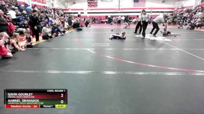 55 lbs Cons. Round 1 - Gavin Gourley, Odessa Youth Wrestling vs Gabriel Granados, Lexington Youth Wrestling Club