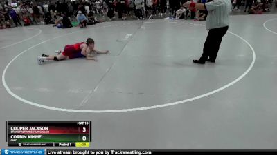 120 lbs Champ. Round 2 - Cooper Jackson, Standfast Wrestling Club vs Corbin Kimmel, Ohio