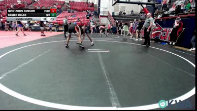 126-132 lbs Consolation - Quintarius Coburn, Ponca City Wildcat Wrestling vs Xavier Celso, Cowboy Wrestling Club