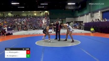 Match - Justin Mcdougald, Ny vs Matthew Singleton, Ga