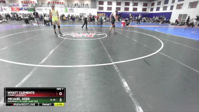 165 lbs Cons. Round 2 - Micahel Ager, University Of Saint Mary (KS) vs Wyatt Clements, Cleary University