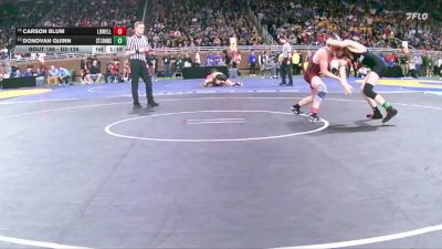 D2-126 lbs Quarterfinal - Donovan Quinn, St Johns vs Carson Blum, Lowell