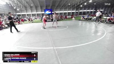 138 lbs Round 1 (8 Team) - Isaiah Gallegos, Colorado vs Landen Kocher-Munoz, Kansas