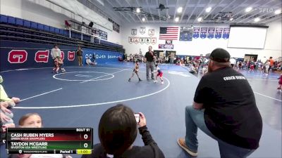 40-41 lbs Round 2 - Taydon McGarr, Riverton USA Wrestling vs Cash Ruben Myers, Green River Grapplers