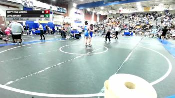 190 lbs Cons. Round 1 - Luke Hanna, Junipero Serra vs Matthew Martin, Rancho Bernardo