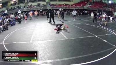 110 lbs Quarterfinal - Crew Carlson, The Best Wrestler vs Carter Hanes, Seward Wrestling Club