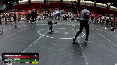 56 lbs Round 5 (8 Team) - Grayson LaGrow, Meridian Maniacs vs Jack Patterson, Warner Elite