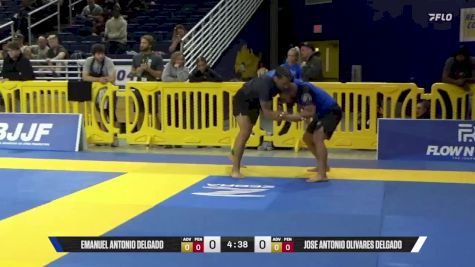 Jose Antonio Olivares Delgado vs Emanuel Antonio Delgado 2025 Pan IBJJF Jiu-Jitsu No-Gi Championship