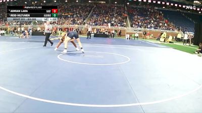 D3-285 lbs Quarterfinal - Reid Hiltunen, Algonac vs Adrian Lara, Hart HS