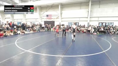 87 lbs Semis & 1st Wrestleback (8 Team) - Carson Montenegro, Idaho 1 vs Bryson Zunich, The Farm
