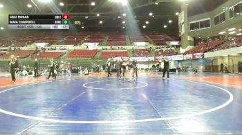 130 lbs 5th Place Match - Ceci Rosas, Scrap Yard Garage Wrestling vs Maia Campbell, Fort Benton Longhorn Wrestling