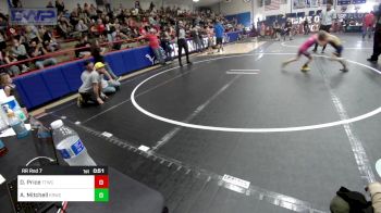 46 lbs Rr Rnd 7 - Drew Price, Team Tulsa Wrestling Club vs Azayla Mitchell, El Reno Wrestling Club