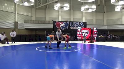 12U Boys - 78 lbs Cons. Round 1 - Evan Hill, Columbia City Wrestling Club vs Logan Boudreau, Dirty Den Wrestling Club / Meriden Youth Wrestling