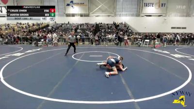 81 lbs Cons. Round 2 - Cruze Owen, Horseheads Youth Wrestling Club vs Austin Gross, Mongoose Elite Wrestling