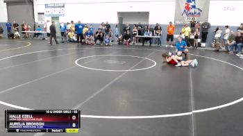 62 lbs Quarterfinal - Aurelia Bronson, Fairbanks Wrestling Club vs Halle Ezell, Lions Den Wrestling Club