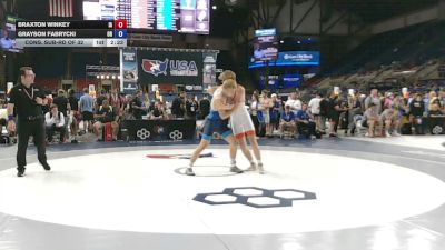 165 lbs Cons. Sub-rd Of 32 - Braxton Winkey, Iowa vs Grayson Fabrycki, Oregon