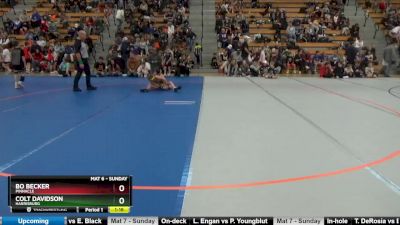 75 lbs Quarterfinal - Bo Becker, Pinnacle vs Colt Davidson, Harrisburg