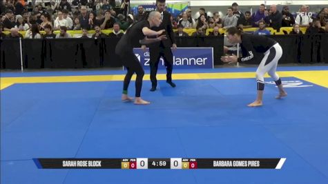 Barbara Gomes PIres vs Sarah Rose Block 2025 World IBJJF Jiu-Jitsu No-Gi Championship