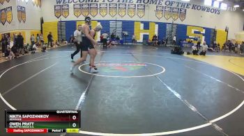 165 lbs Quarterfinal - Owen Pratt, Palmetto Ridge H.S. vs NIKITA SAPOZHNIKOV, Newsome