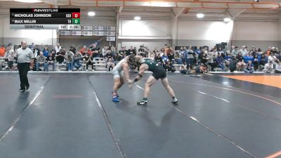 197 lbs Semifinal - Nicholas Johnson, Glenville State vs Max Millin, Tiffin