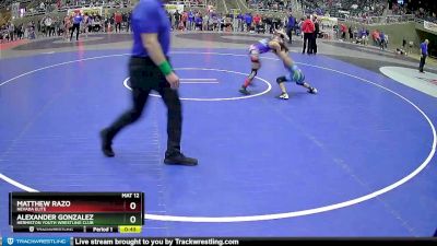 78 lbs Cons. Round 4 - Alexander Gonzalez, Hermiston Youth Wrestling Club vs Matthew Razo, Nevada Elite