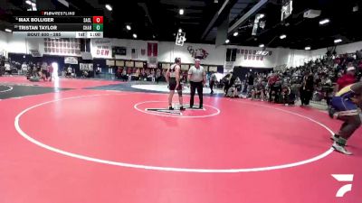 285 lbs Cons. Round 5 - Tristan Taylor, Charter Oak vs Max Bolliger, San Clemente