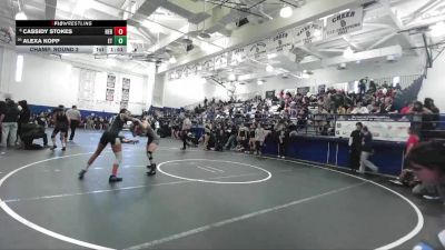 110 lbs Champ. Round 2 - Alexa Kopp, El Toro vs Cassidy Stokes, Heritage