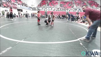 46 lbs Consolation - Gavino Camarillo, Clinton Youth Wrestling vs Drayson Couch, Del City Little League Wrestling