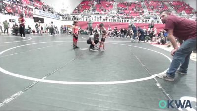 46 lbs Consolation - Gavino Camarillo, Clinton Youth Wrestling vs Drayson Couch, Del City Little League Wrestling