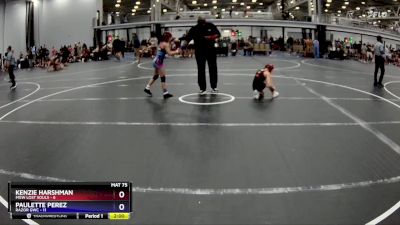 70 lbs Placement (4 Team) - Kenzie Harshman, MGW Lost Souls vs Paulette Perez, RaZor GWC