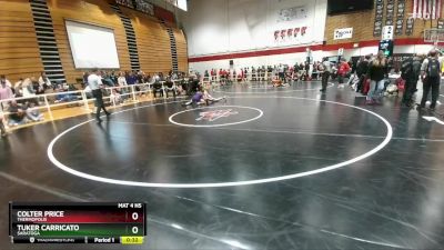 132 lbs Cons. Round 4 - Tuker Carricato, Saratoga vs Colter Price, Thermopolis