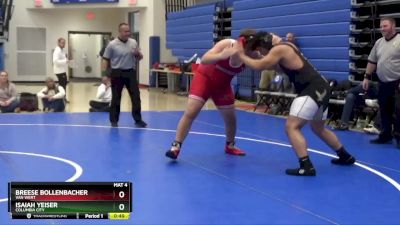 285 lbs 5th Place Match - Isaiah Yeiser, Columbia City vs Breese Bollenbacher, Van Wert