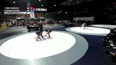 120 lbs Champ. Round 1 - Emily Gonzales, Delano Diablos Wrestling vs Alejandra Suarez, Legacy Wrestling Center