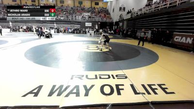 144 lbs Round Of 32 - Jethro Ward, Gonzaga vs Nicholas Arado, Charlotte Country Day School
