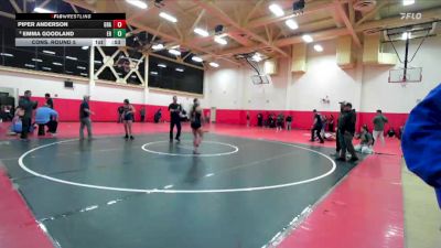 125 lbs Cons. Round 5 - Piper Anderson, Granada vs Emma Goodland, Eleanor Roosevelt