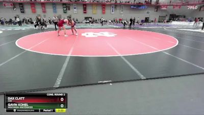 184 lbs Cons. Round 2 - Gavin Kohel, Wisconsin-Whitewater vs Dax Clatt, Coe