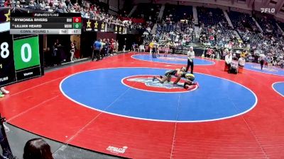 155 lbs Cons. Round 1 - Rymonea Rivers, Richmond Hill HS vs Lillian Heard, Morrow