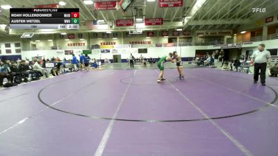 184 lbs Round 4 (10 Team) - Austen Wetzel, William Woods University vs Noah Hollendonner, Marian University (IN)
