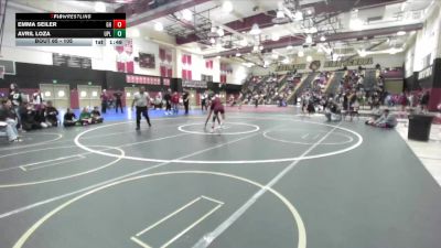 105 lbs Semifinal - Avril Loza, Upland vs Emma Seiler, Granite Hills
