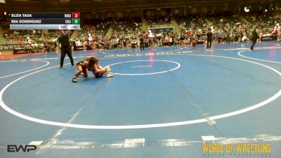 73 lbs Semifinal - Eliza Taua, Nakamura Wrestling vs Mia Dominguez, California