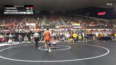 157 lbs Quarterfinal - Joseph Welsh, Abilene Hs vs Caleb Menke, Topeka-Hayden Hs