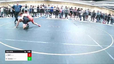 150 lbs Round Of 32 - Jacob Bell, Inland Elite WC vs Keegan Goeas, Grapplers HI